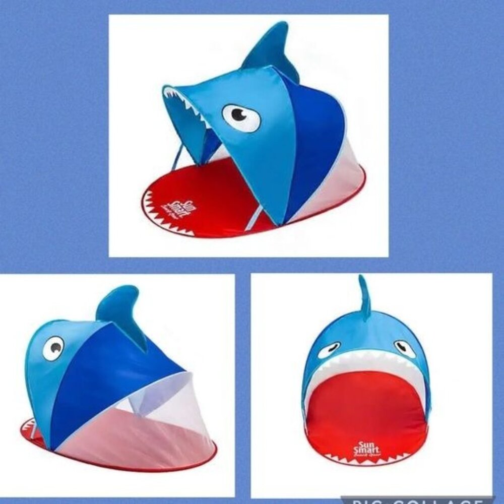 Sun Smart On The Go Pop Up Sun Shelter Shark for 6+ Months UPF 50+